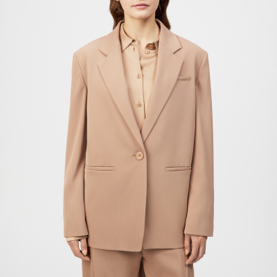 DRYKORN MOWTIE Lässiger Einreiher-Blazer in Techno-Twill orange 1