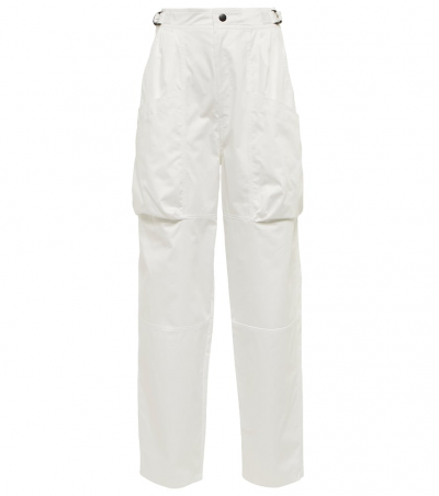 Isabel Marant High-Rise-Hose Ferima aus Baumwolle, Damen, DE 36 Weiß