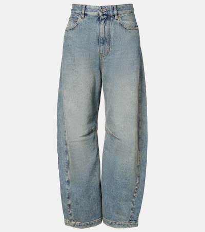 Loewe Barrel Jeans Anagram, Damen, M Blau