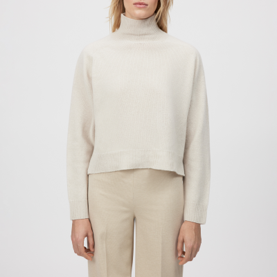 DRYKORN LYZIMA Rollkragenpullover in reiner Schurwolle beige XS