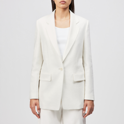 DRYKORN GLENDALE Boyfriend Blazer in Leinen-Mix off_weiß 1