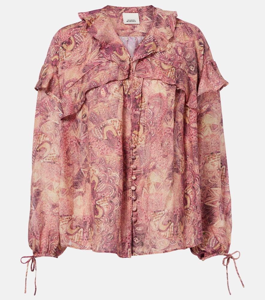Isabel Marant Bluse Charis aus Seide, Damen, XS Rosa