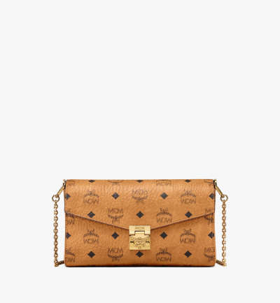 MCM Tracy Umhängetasche in Visetos Damen COGNAC