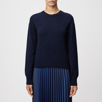 DRYKORN FIDA Pullover in Woll-Baumwollmix blau XS