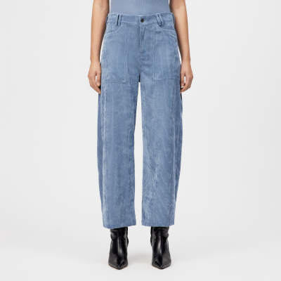 DRYKORN DERIVE Mid-Waist Jeans in Cord blau 26x34