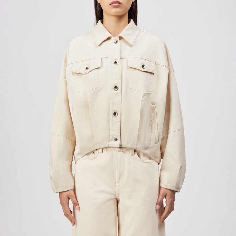 DRYKORN BLAXTON Denimjacke in reiner Baumwolle metal 1