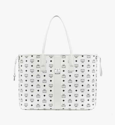 MCM Liz Wendeshopper in Visetos Damen WHITE