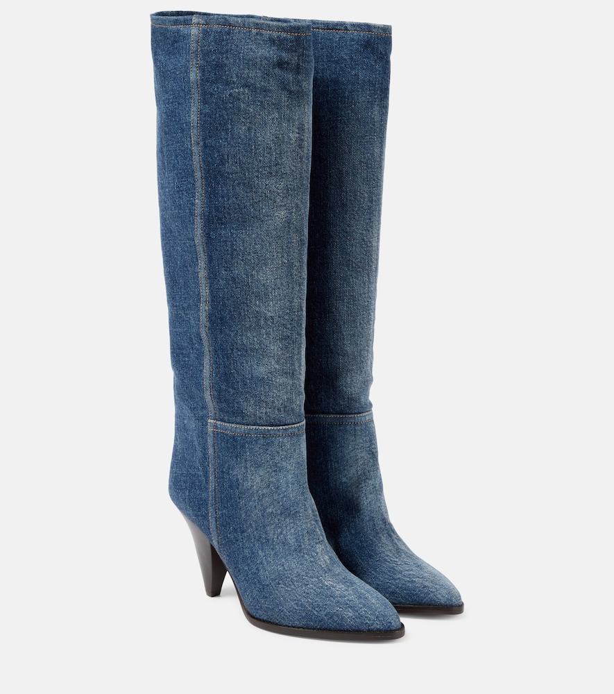 Isabel Marant Stiefel Ririo aus Denim, Damen, EU 35 Blau