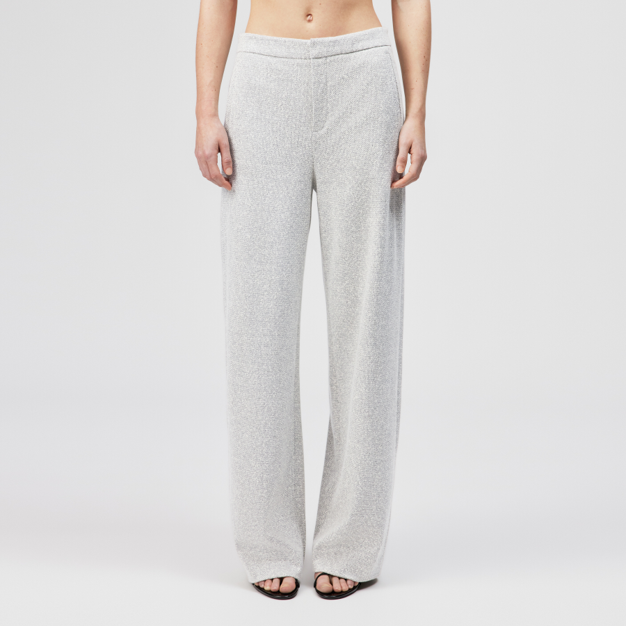 DRYKORN FAE-0 Hose mit Barrel-Leg in Jersey mit Dessin grau 26x32