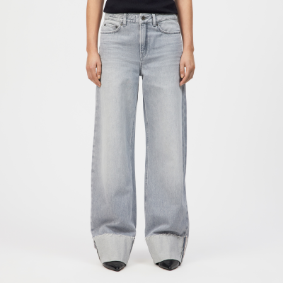DRYKORN MEDLEY-2 Mid-Waist Jeans in Light-Grey Denim grau 24x32