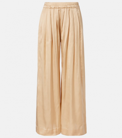 Isabel Marant Weite Hose Nolia aus Satin, Damen, DE 32 Gold