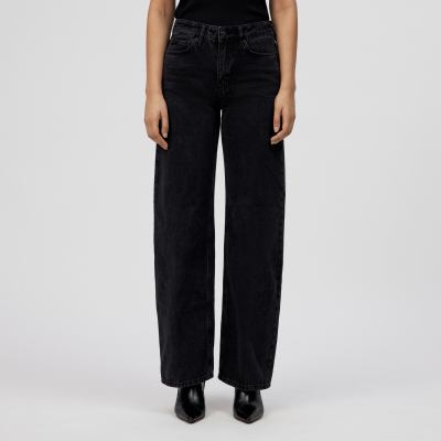 DRYKORN MEDLEY Mid-Waist Jeans in Black Denim schwarz 24x32