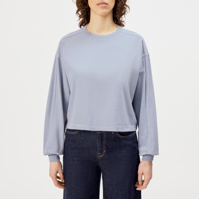 DRYKORN KELAI Lässiges Sweatshirt in Baumwolle im Relaxed Fit blau XS