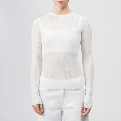 DRYKORN ERMA Langarmshirt in Baumwoll-Mix off_weiß S