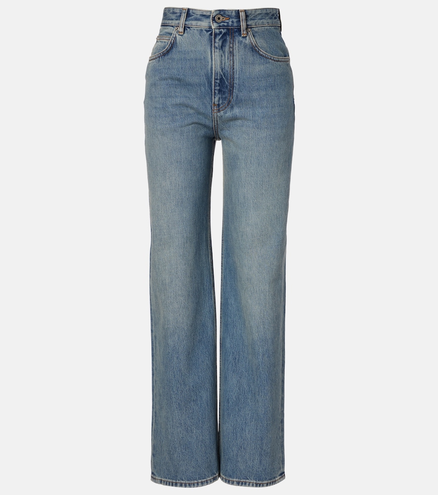 Loewe High-Rise Wide-Leg Jeans, Damen, XXS Blau