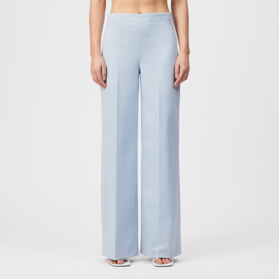 DRYKORN BEFORE Marlenehose in Jersey mit Dessin blau 25x32
