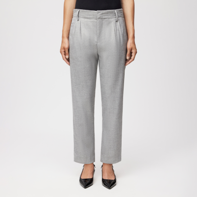 DRYKORN DISPATCH-0 Bundfaltenhose in softem Flanell grau 25x32
