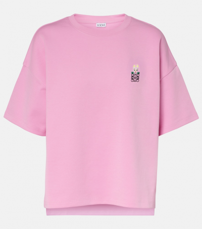 Loewe X Louis Wain T-Shirt Futurist Cats, Damen, S Rosa