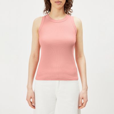 DRYKORN OLINA Tanktop mit Rundhals in reiner Baumwolle orange XS