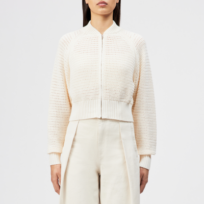 DRYKORN SILSY Oversized Strickjacke in Baumwolle off_weiß XS