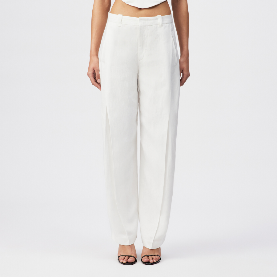 DRYKORN UNPACK Leinenhose in fließendem Twill off_weiß 24x32