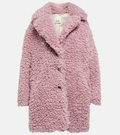 Isabel Marant Jacke Sabrinega aus Teddyfleece, Damen, DE 40 Rosa