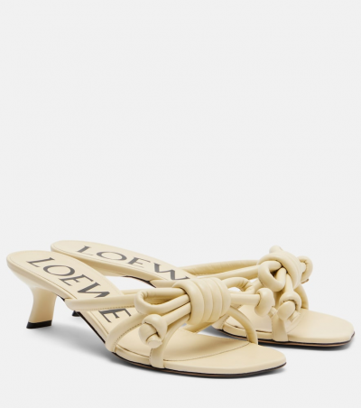 Loewe Sandalen Flamenco 45 aus Leder, Damen, EU 36 Gelb