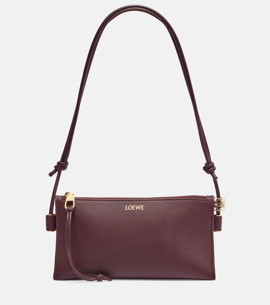 Loewe Schultertasche Joya aus Leder, Damen, Eine Größe Burgunderrot
