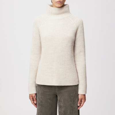 DRYKORN ARWEN Rollkragenpullover in Woll-Alpakamix beige XS