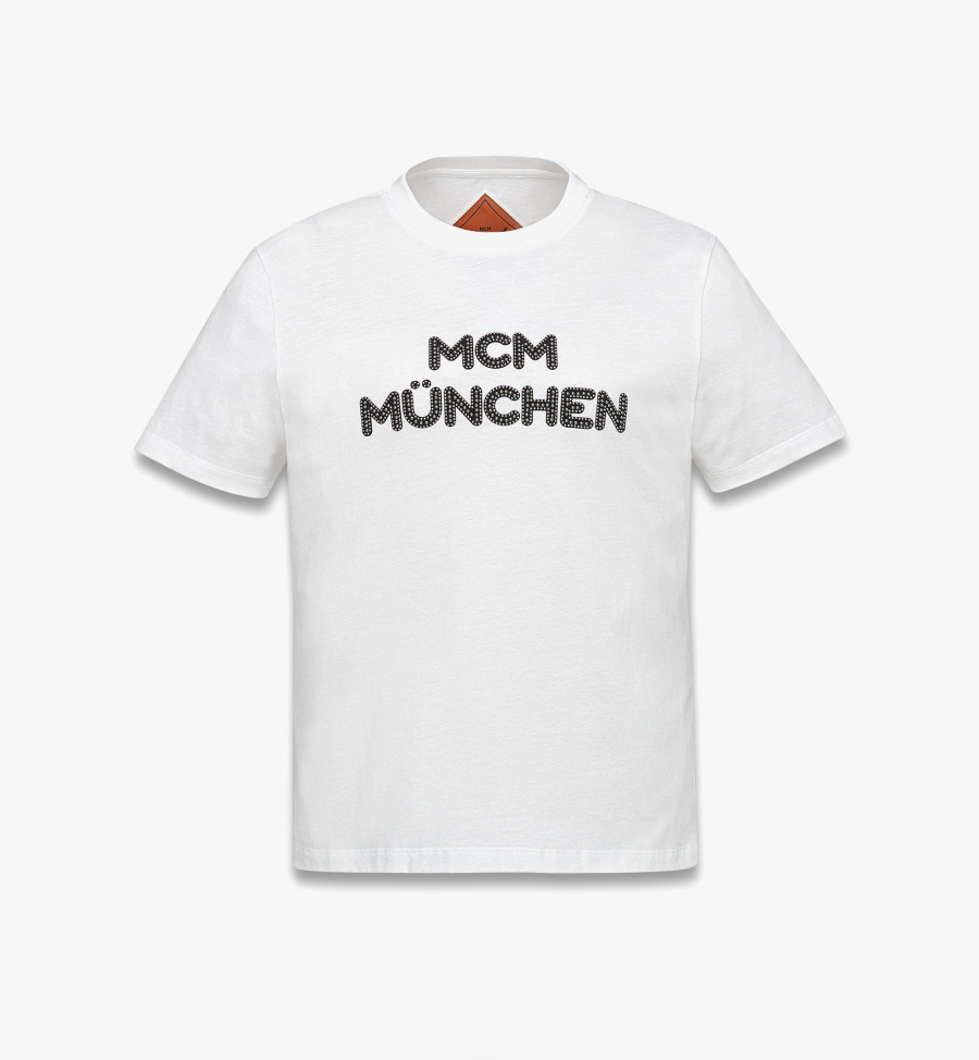 MCM T-Shirt München aus Bio-Baumwolle Damen WHITE