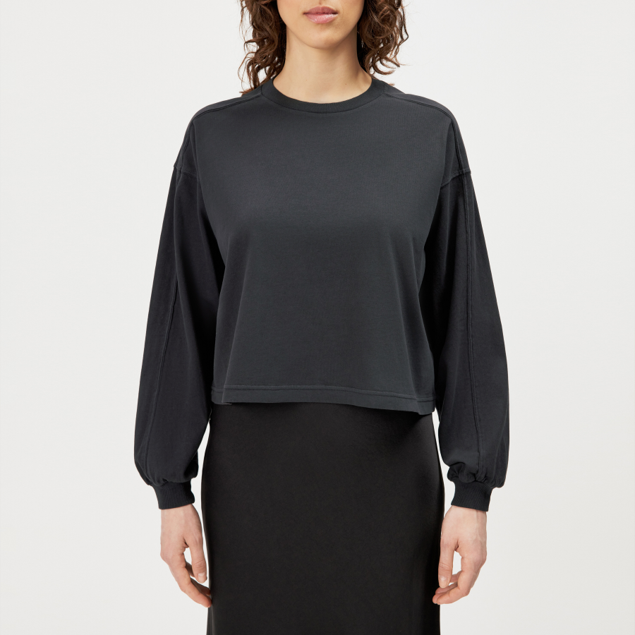 DRYKORN KELAI Lässiges Sweatshirt in Baumwolle im Relaxed Fit schwarz XS