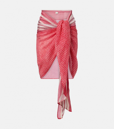 Isabel Marant Pareo aus Seide und Baumwolle, Damen, Einheitsgröße Rot