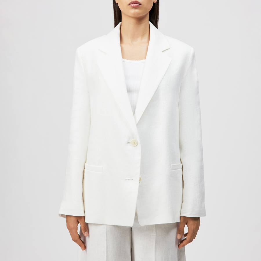 DRYKORN IVERLY Oversized Blazer in reinem Leinen off_weiß 0