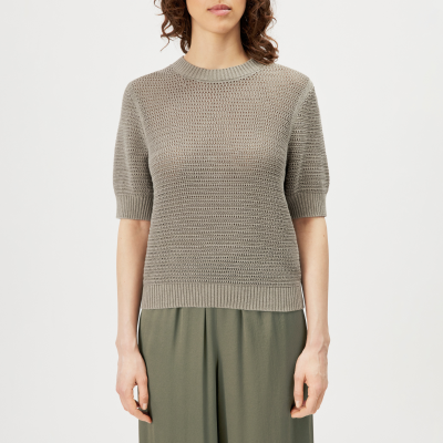 DRYKORN SANIDY Strick T-Shirt in Baumwolle-Mix grün S
