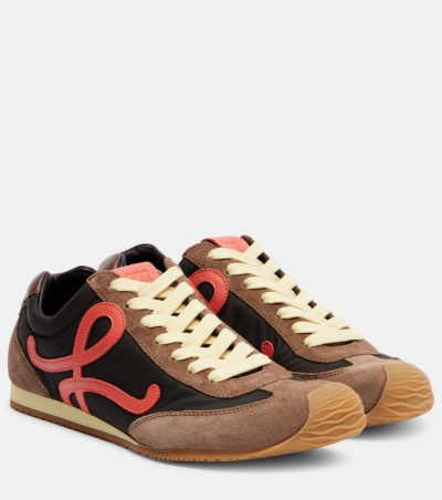 Loewe Sneakers Ballet Runner 2.0 mit Veloursleder, Damen, EU 35 Braun