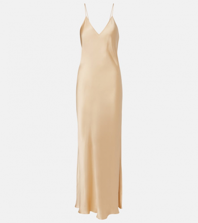 Isabel Marant Slipdress Nevana aus Satin, Damen, DE 32 Beige