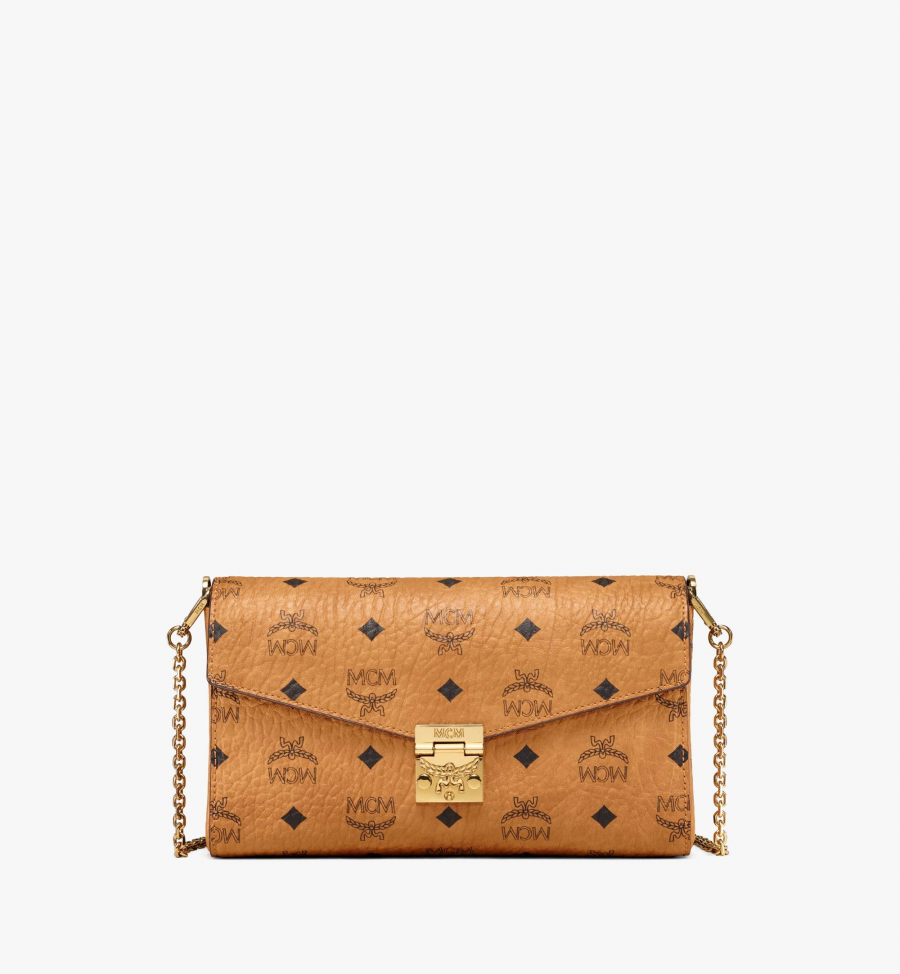 MCM Tracy Umhängetasche in Visetos Damen COGNAC