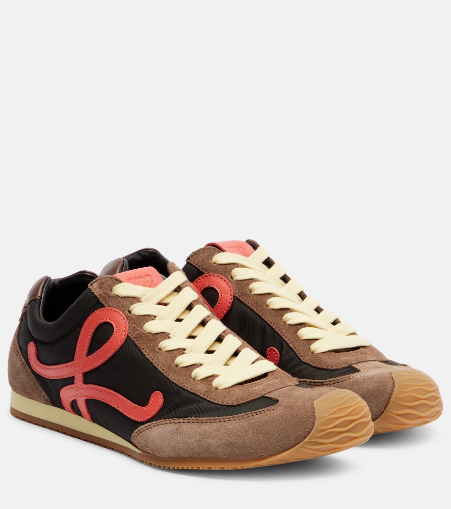 Loewe Sneakers Ballet Runner 2.0 mit Veloursleder, Damen, EU 37 Braun