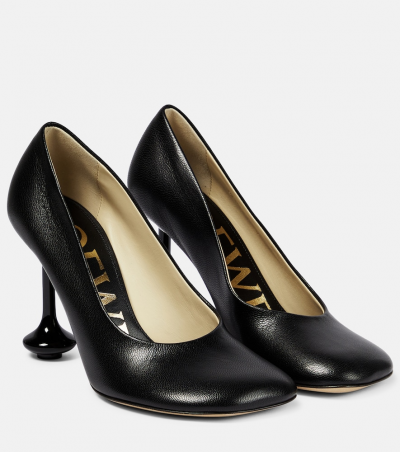 Loewe Pumps Toy aus Leder, Damen, EU 39 Schwarz