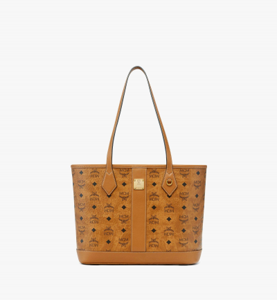 MCM Neuer Liz Shopper in Visetos Damen COGNAC