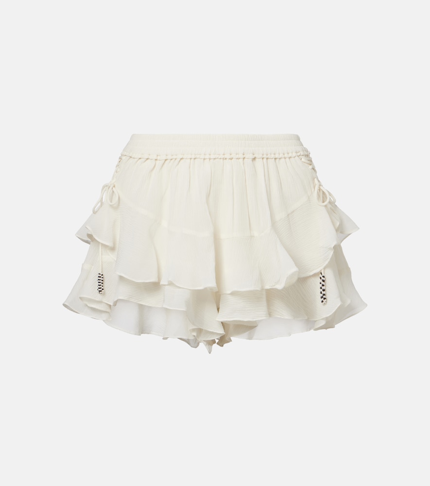 Isabel Marant Minirock Geisa aus Seide, Damen, DE 32 Weiß