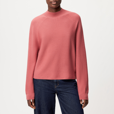 DRYKORN LOTIAMI Verkürzter Pullover in 100% Merinowolle pink XL