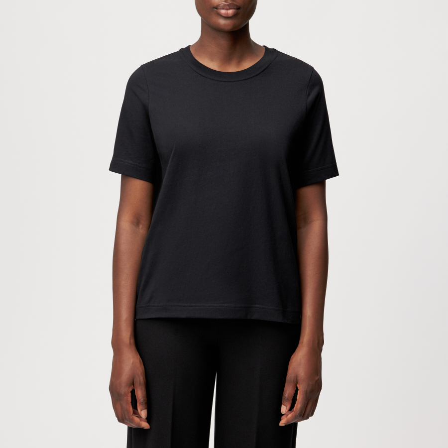 DRYKORN KIRANI T-Shirt in Slim Fit in cleaner Baumwolle schwarz XS