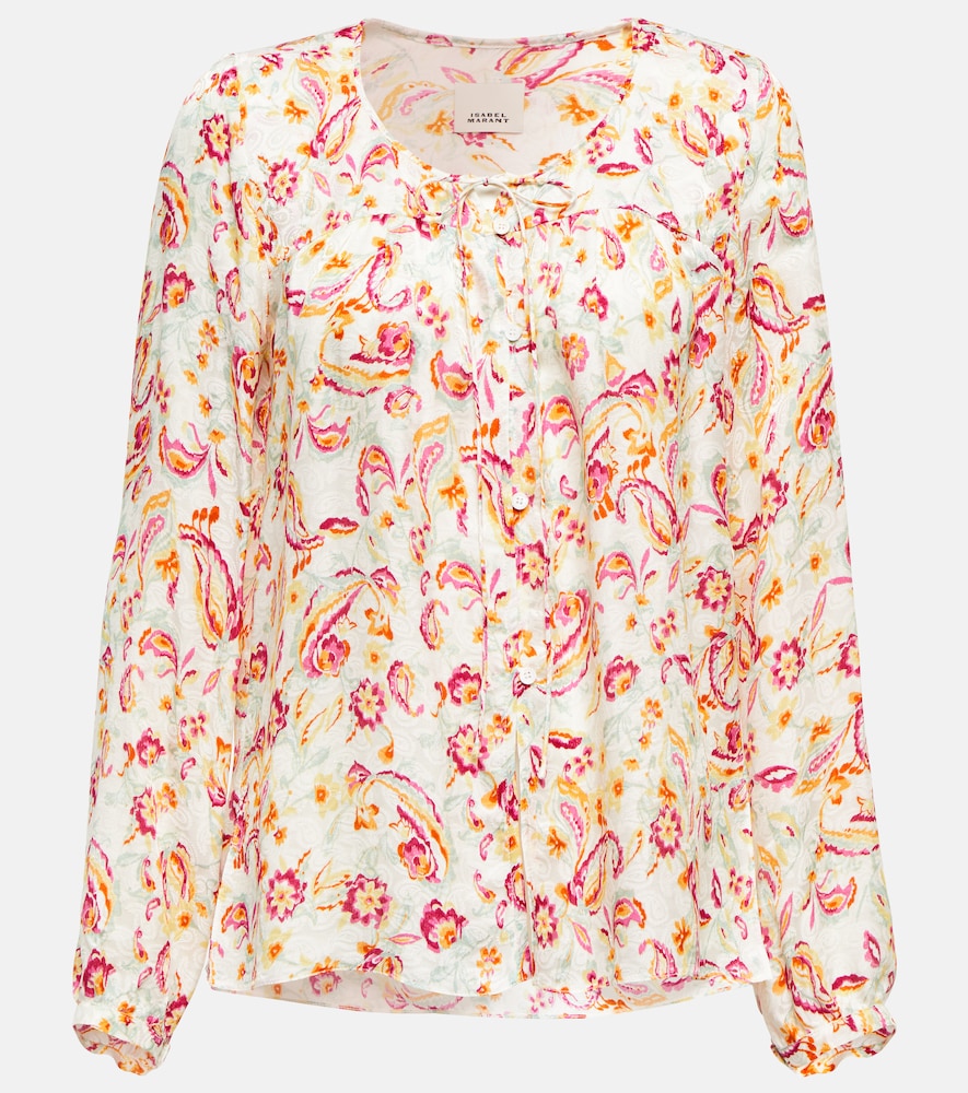 Isabel Marant Bluse Prian aus einem Seidengemisch, Damen, DE 32 Multicolor