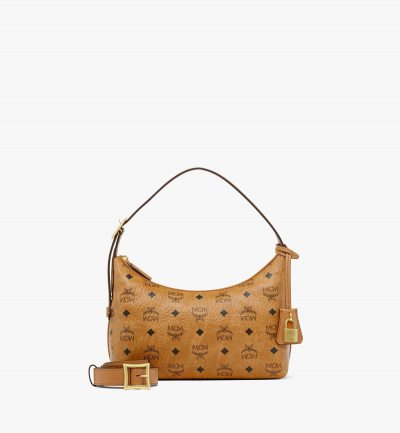 MCM Aren Hobo in Visetos Damen COGNAC