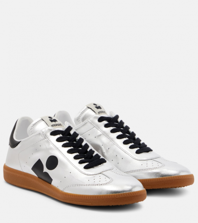 Isabel Marant Sneakers Kaycee aus Metallic-Leder, Damen, EU 35 Silber