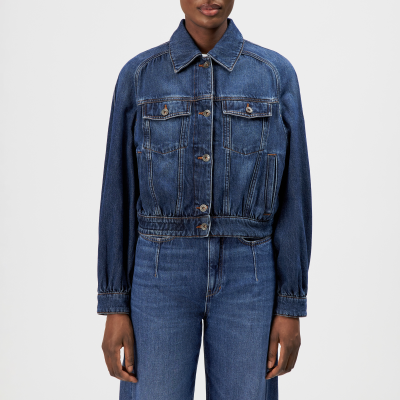 DRYKORN MARWICK Relaxed Fit Jeansjacke in soft-flowing Denim blau 1