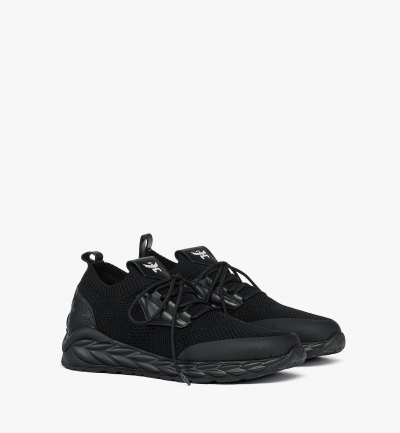 MCM Strick-Sneaker Skywander Lo Damen Schwarz