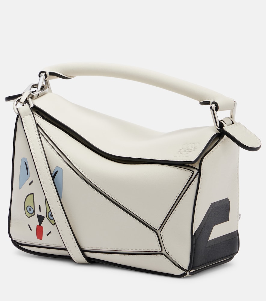 Loewe X Louis Wain Tote Bag Futurist Cat Puzzle, Damen, Eine Größe Weiß