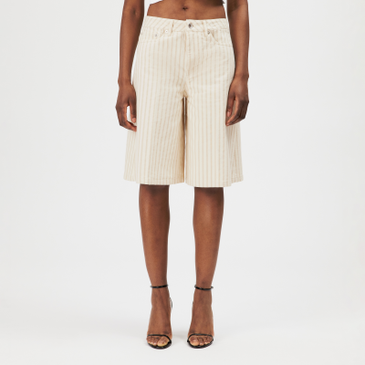 DRYKORN NONE Shorts in Streifen-Twill beige 25